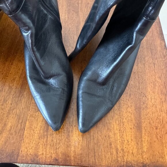 Tahari Minna Boots Black Leather - Picture 7 of 11